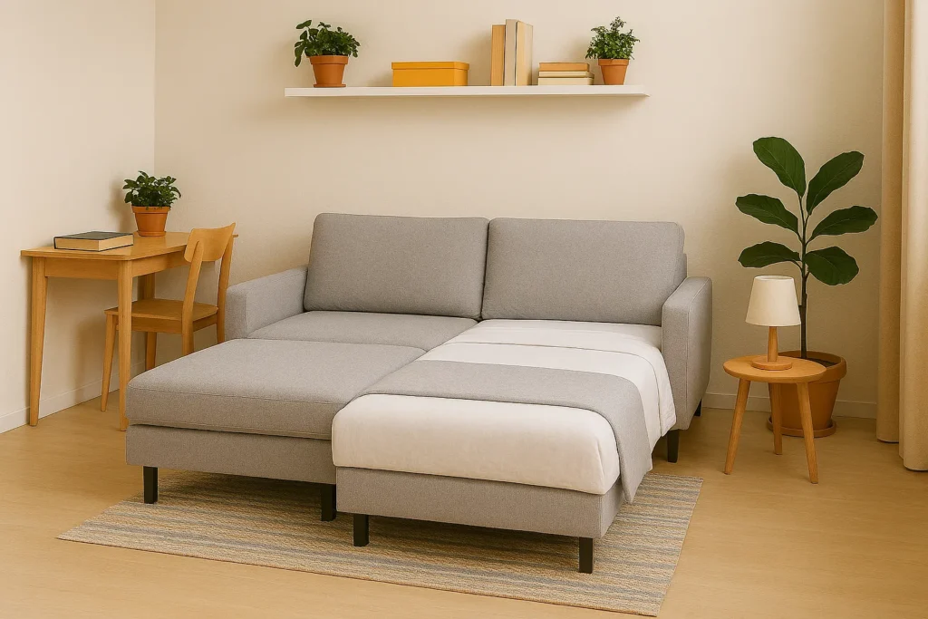 Canapé modulable flexible pour étudiant